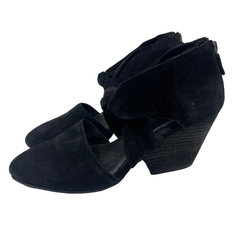 EILEEN FISHER Margo Suede Wedges - Picture 3 of 3